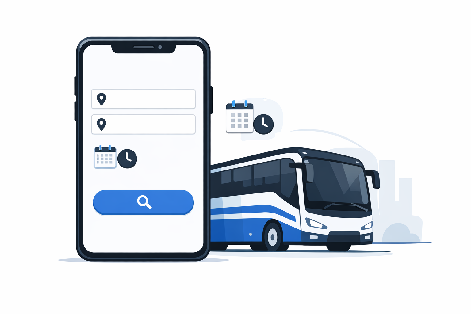 Tela de busca do app RodoHora